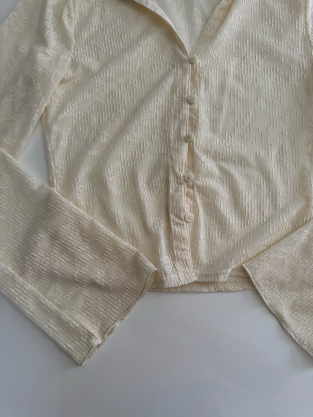 Lace Button Up Top - Picture 9 of 12
